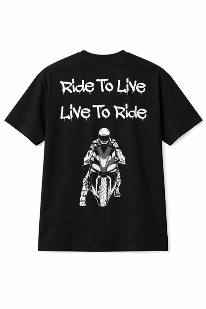 RIDE TO LIVE™- Oversized тениска| Print My Ride