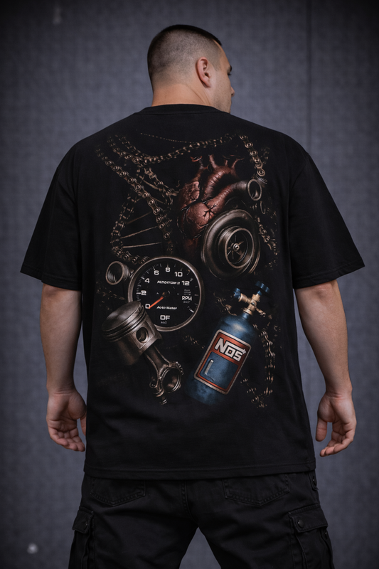 TURBO HEART™- Oversized тениска| Print My Ride