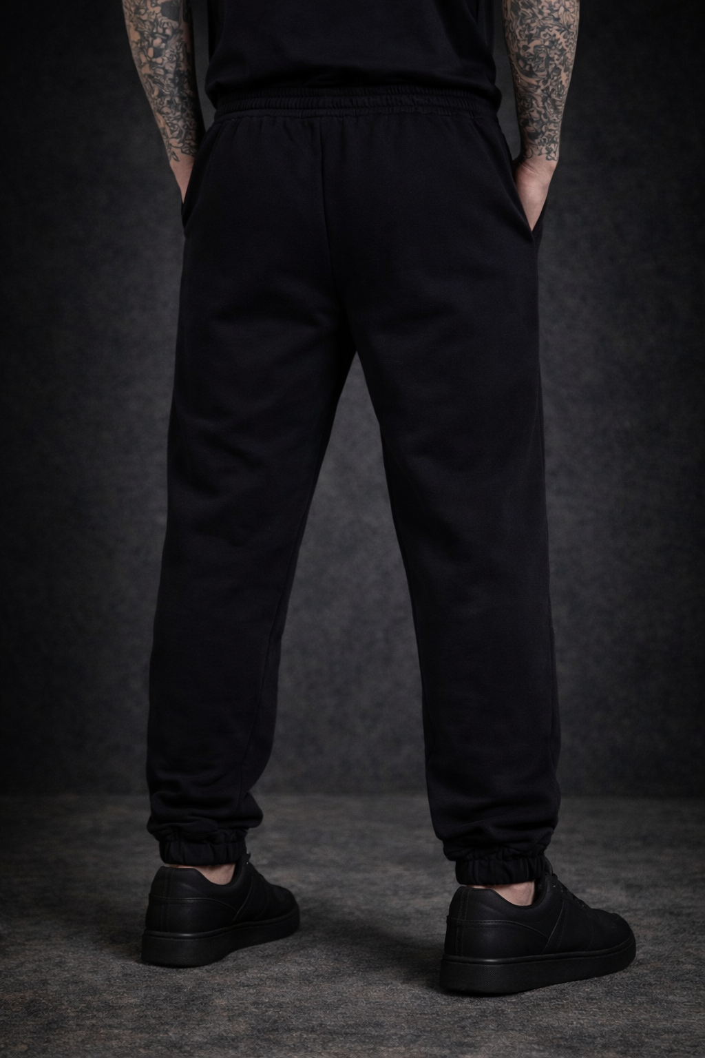 PMR Premium Black Joggers – Heavyweight Streetwear