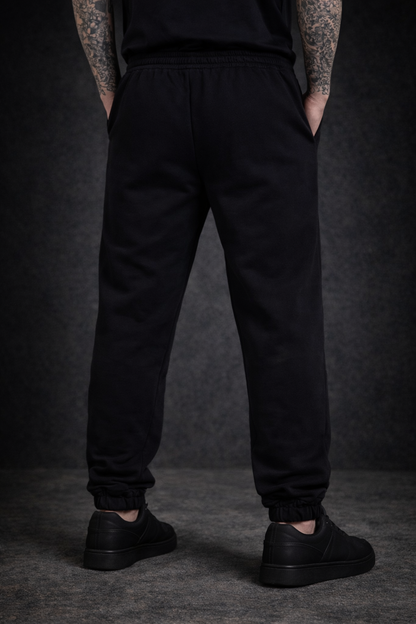 PMR Premium Black Joggers – Heavyweight Streetwear