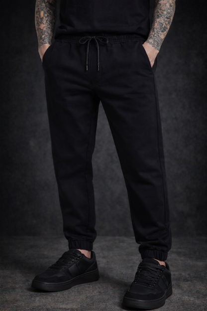 PMR Black Trousers- Heavyweight Streetwear