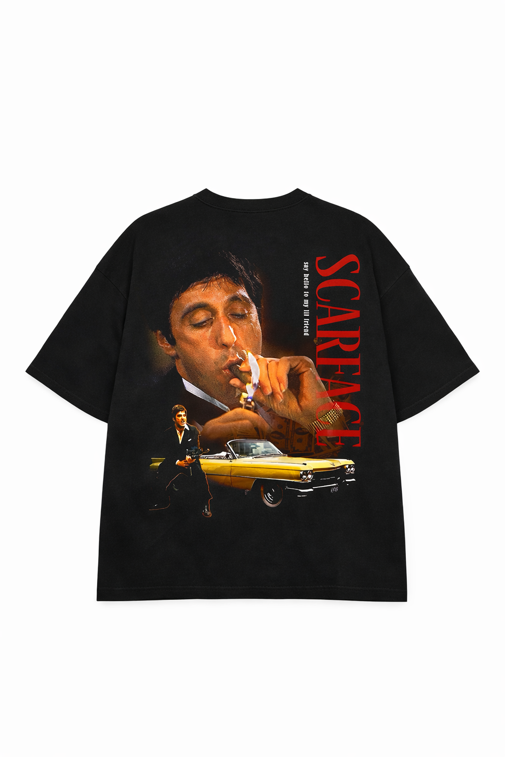 SCARFACE™- Oversized тениска| Print My Ride