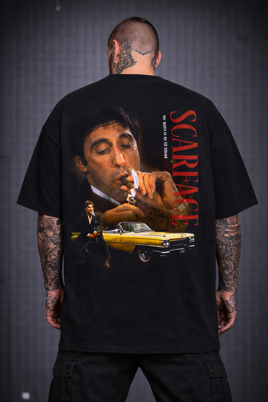 SCARFACE™- Oversized тениска| Print My Ride