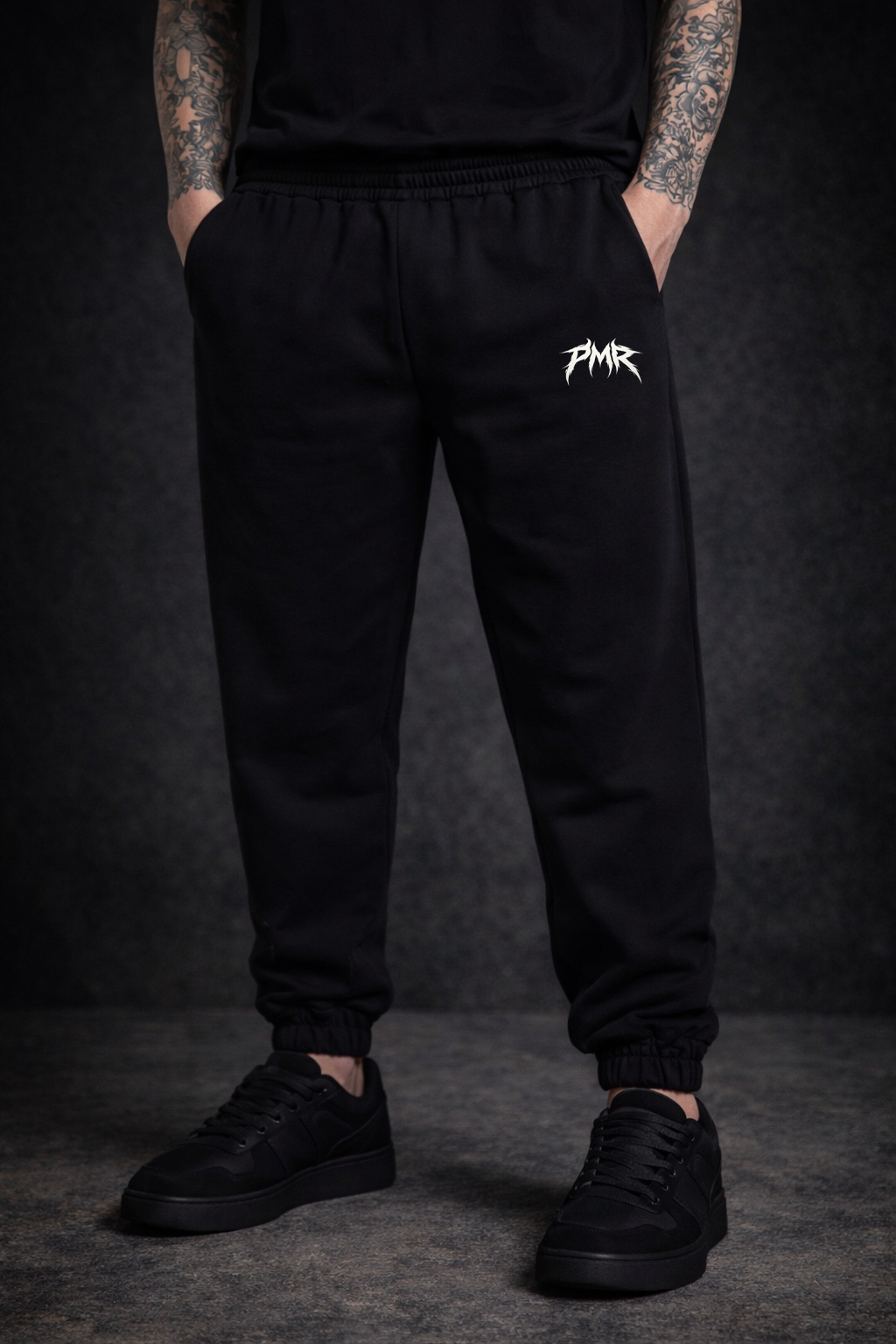 PMR Premium Black Joggers – Heavyweight Streetwear